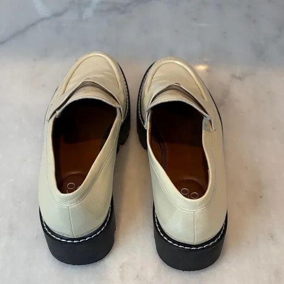 Franco Sarto Patent Leather Chuncky Loafers - Picture 3 of 14